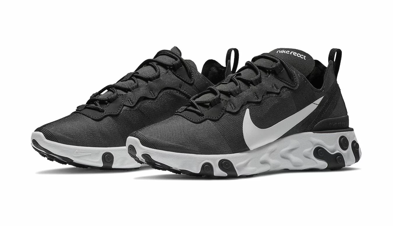 Nike W React 55 Noir / Black 2 Nike W React 55 Noir / Black – Image 2