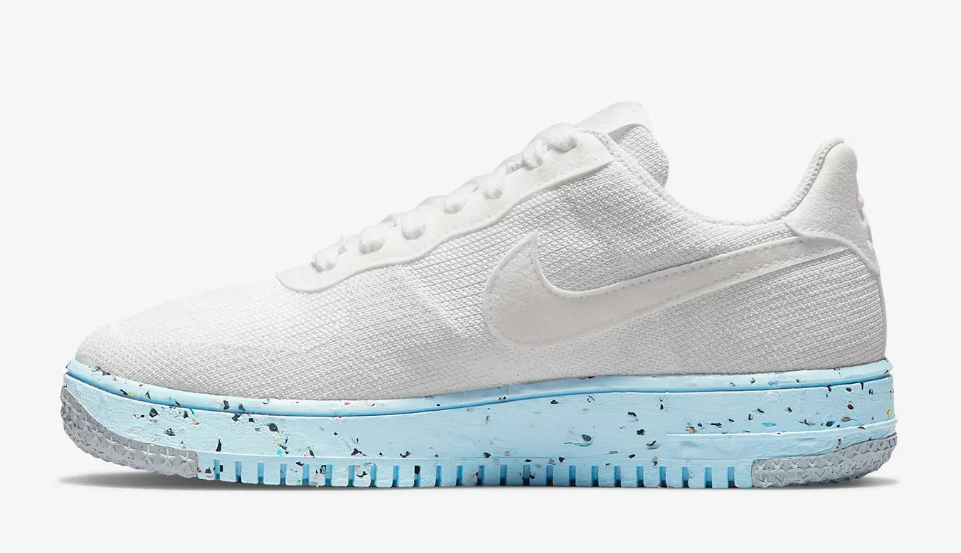 Nike W Air Force 1 Crater Flyknit Blanc / White 2 Nike W Air Force 1 Crater Flyknit Blanc / White – Image 2