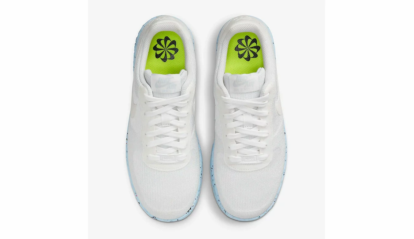 Nike W Air Force 1 Crater Flyknit Blanc / White 4 Nike W Air Force 1 Crater Flyknit Blanc / White – Image 4