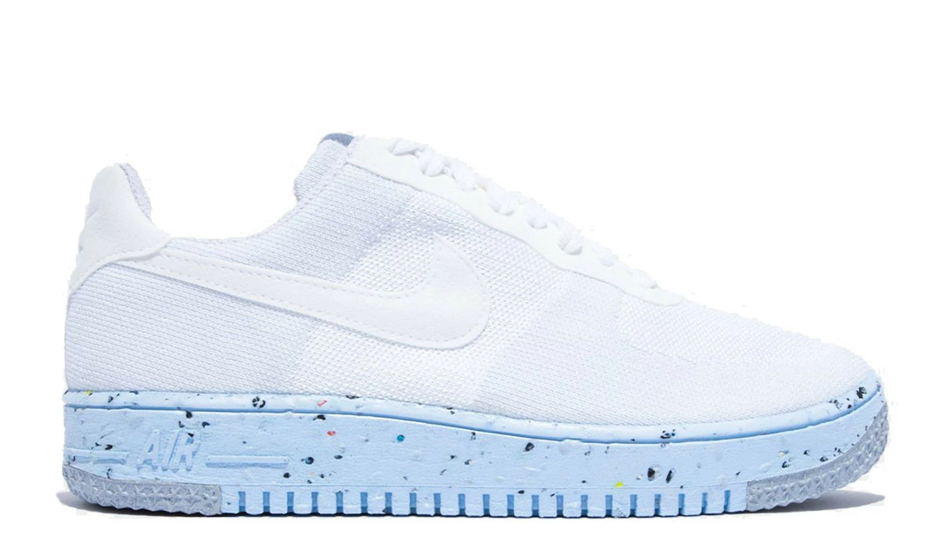 Nike W Air Force 1 Crater Flyknit Blanc / White 1 Nike W Air Force 1 Crater Flyknit Blanc / White