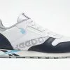 Reebok Classic Leather White Navy Cyan Chal Gris / Grey
