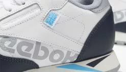 Reebok Classic Leather White Navy Cyan Chal Gris / Grey -Hot Sale Vans Store dv9597 3