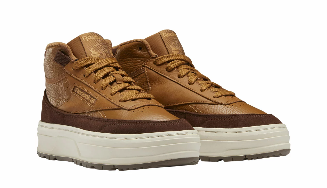 Reebok Club C Geo Mid Marron / Brown 3 Reebok Club C Geo Mid Marron / Brown – Image 3