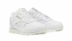 Reebok Classic Leather Kids White Chalk Gold Blanc / White -Hot Sale Vans Store reebok classic leather kids white chalk gold dv96233