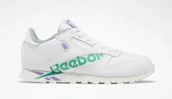Reebok Classic Leather White Emerald Grape Blanc / White