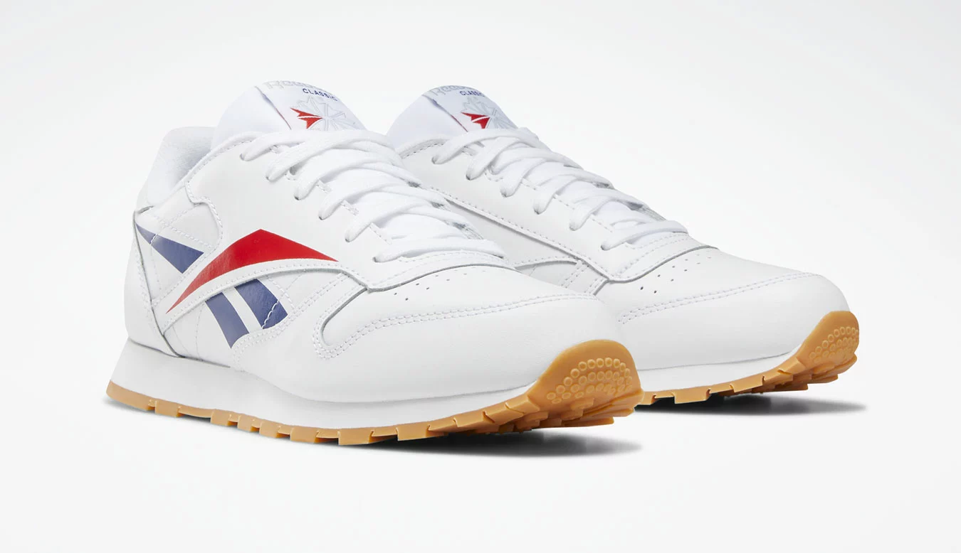 Reebok Classic Leather White Scarle Phablu Blanc / White 3 Reebok Classic Leather White Scarle Phablu Blanc / White – Image 3