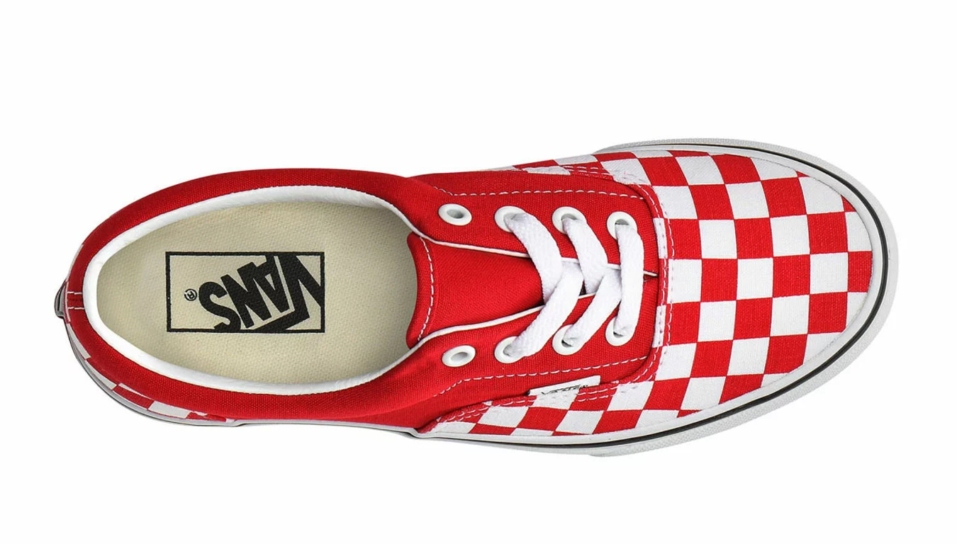 Vans Era Checkerboard Racing Red Rouge / Red 4 Vans Era Checkerboard Racing Red Rouge / Red – Image 4