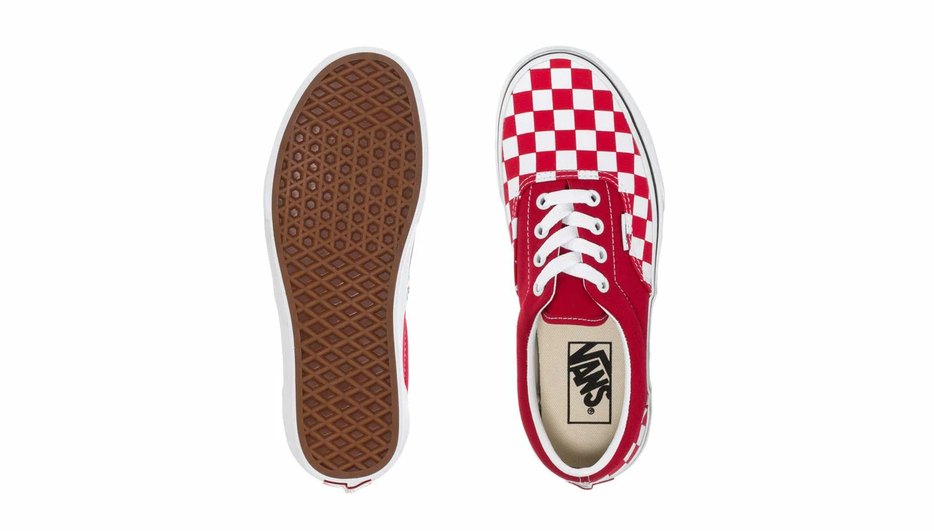 Vans Era Checkerboard Racing Red Rouge / Red 2 Vans Era Checkerboard Racing Red Rouge / Red – Image 2