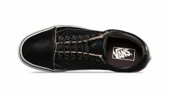 Vans Old Skool All Black Leather Noir / Black -Hot Sale Vans Store vans old skool all black leather va38g1oe63