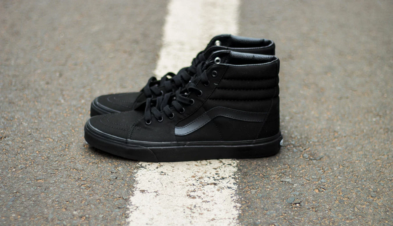 Vans SK8-Hi Black Black Black Noir / Black 2 Vans SK8-Hi Black Black Black Noir / Black – Image 2