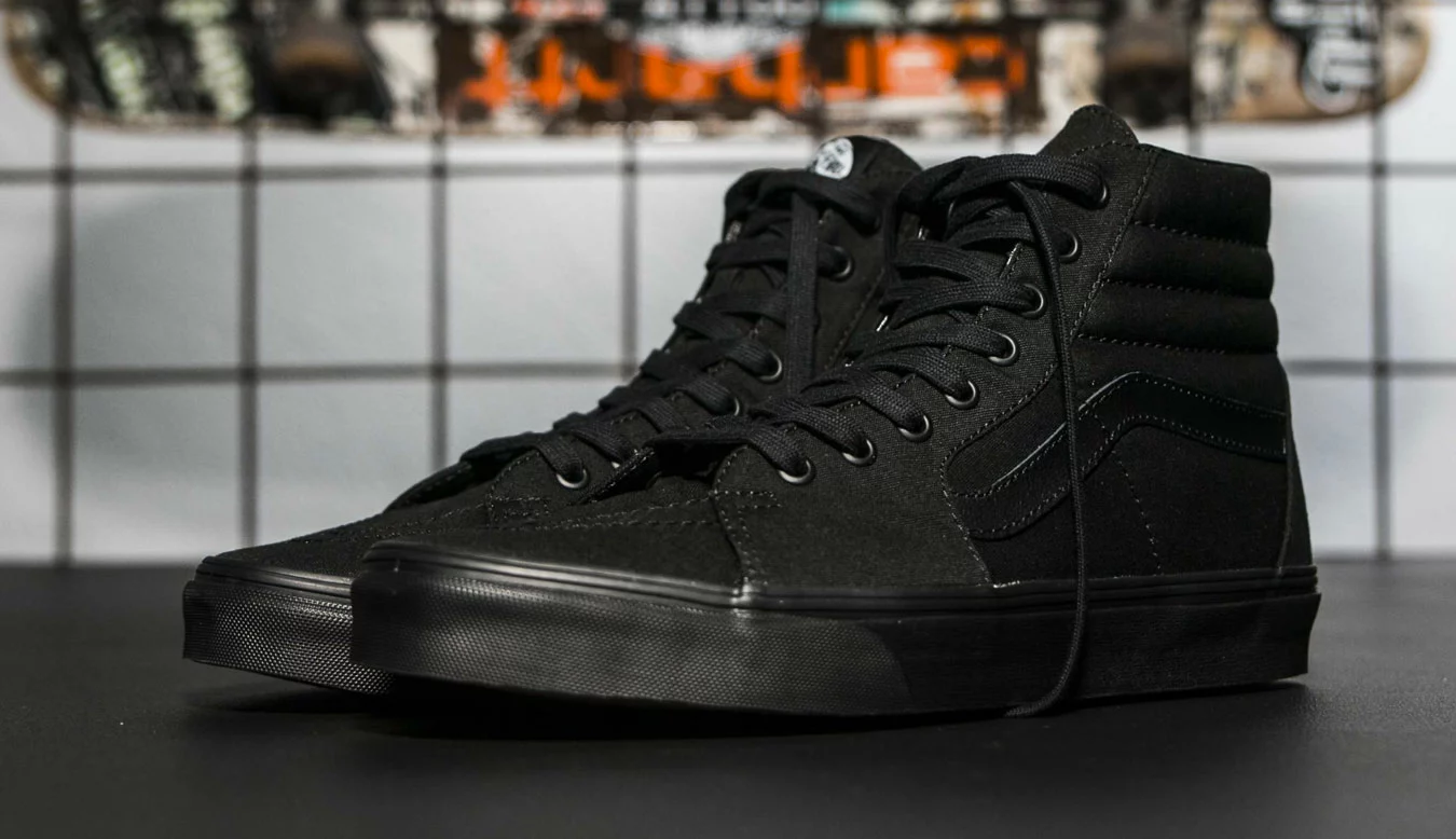 Vans SK8-Hi Black Black Black Noir / Black 4 Vans SK8-Hi Black Black Black Noir / Black – Image 4