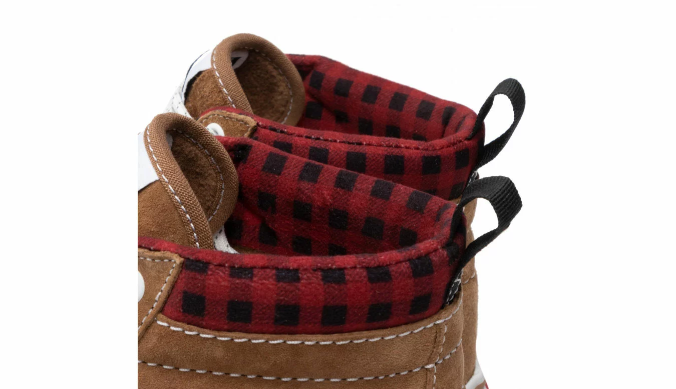 Vans SK8-HI MTE-1 Plaid Brown Marron / Brown 5 Vans SK8-HI MTE-1 Plaid Brown Marron / Brown – Image 5
