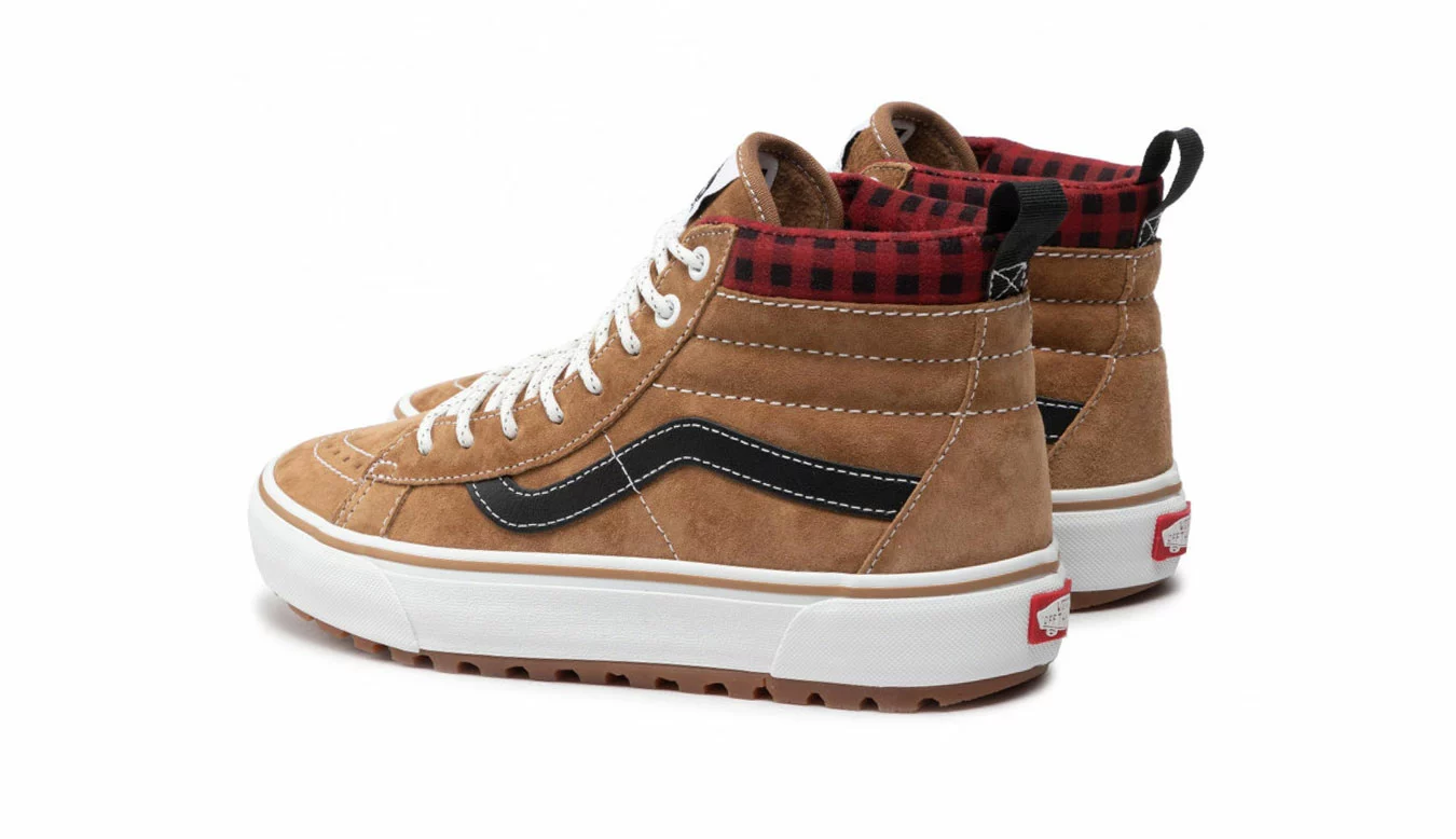 Vans SK8-HI MTE-1 Plaid Brown Marron / Brown 3 Vans SK8-HI MTE-1 Plaid Brown Marron / Brown – Image 3