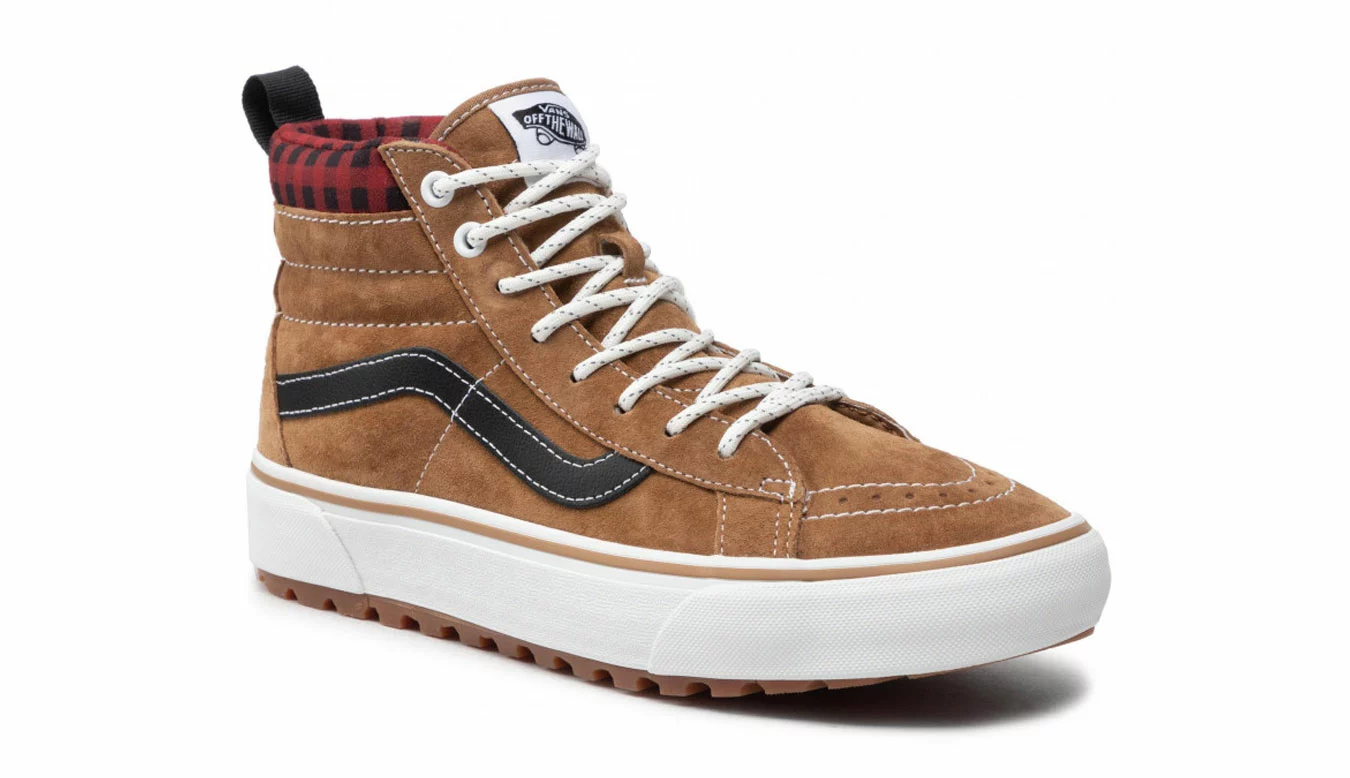 Vans SK8-HI MTE-1 Plaid Brown Marron / Brown 2 Vans SK8-HI MTE-1 Plaid Brown Marron / Brown – Image 2