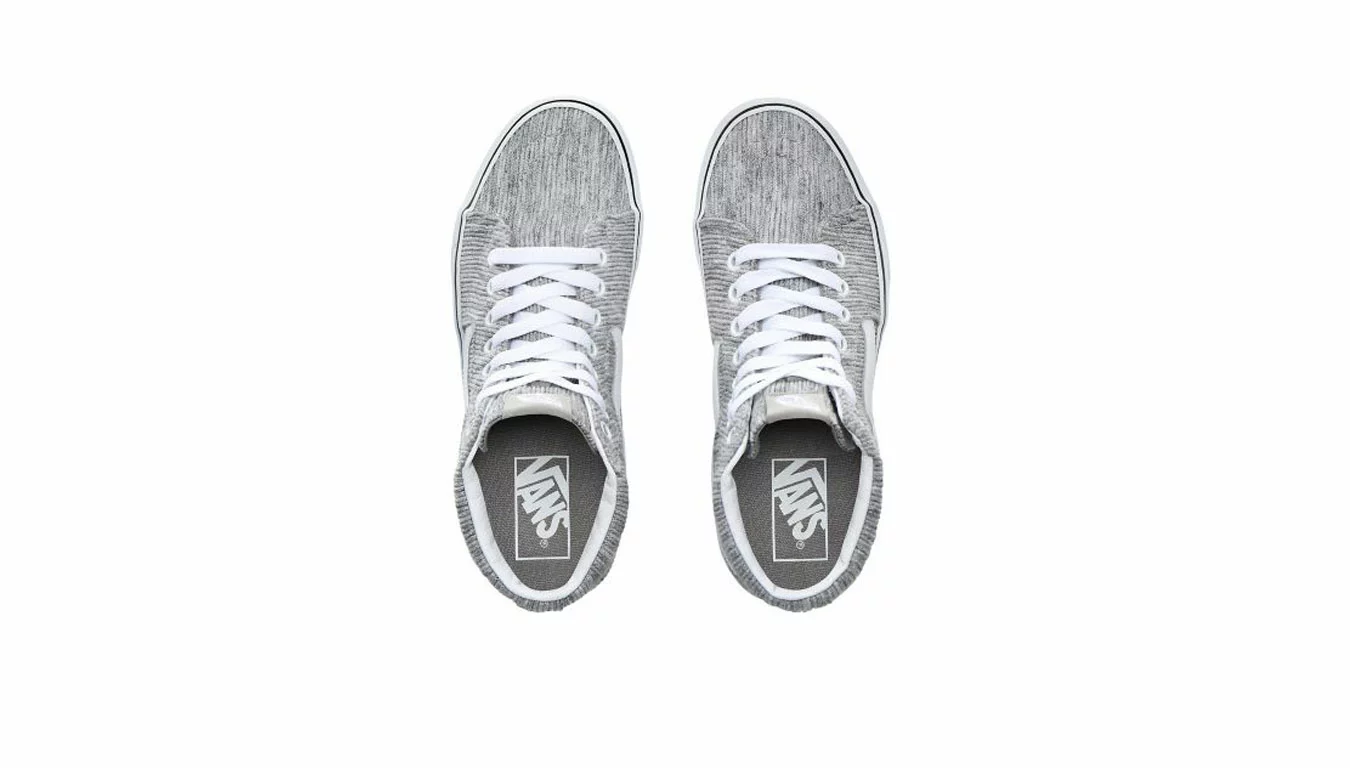 Vans Sk8-Hi Rib Knit Grey True White Gris / Grey 2 Vans Sk8-Hi Rib Knit Grey True White Gris / Grey – Image 2