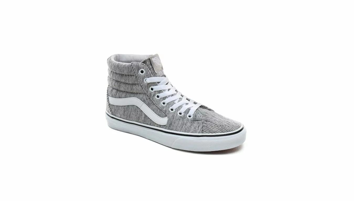 Vans Sk8-Hi Rib Knit Grey True White Gris / Grey 4 Vans Sk8-Hi Rib Knit Grey True White Gris / Grey – Image 4