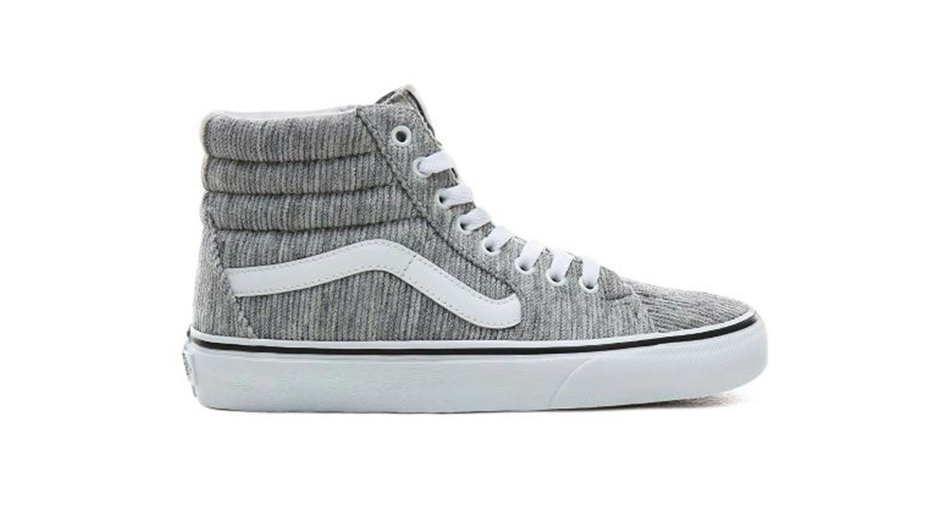 Vans Sk8-Hi Rib Knit Grey True White Gris / Grey 1 Vans Sk8-Hi Rib Knit Grey True White Gris / Grey