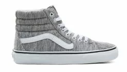 Vans Sk8-Hi Rib Knit Grey True White Gris / Grey 9 Vans Sk8-Hi Rib Knit Grey True White Gris / Grey -Hot Sale Vans Store vans sk8 hi rib knit grey true white vn0a4bv6v7b1