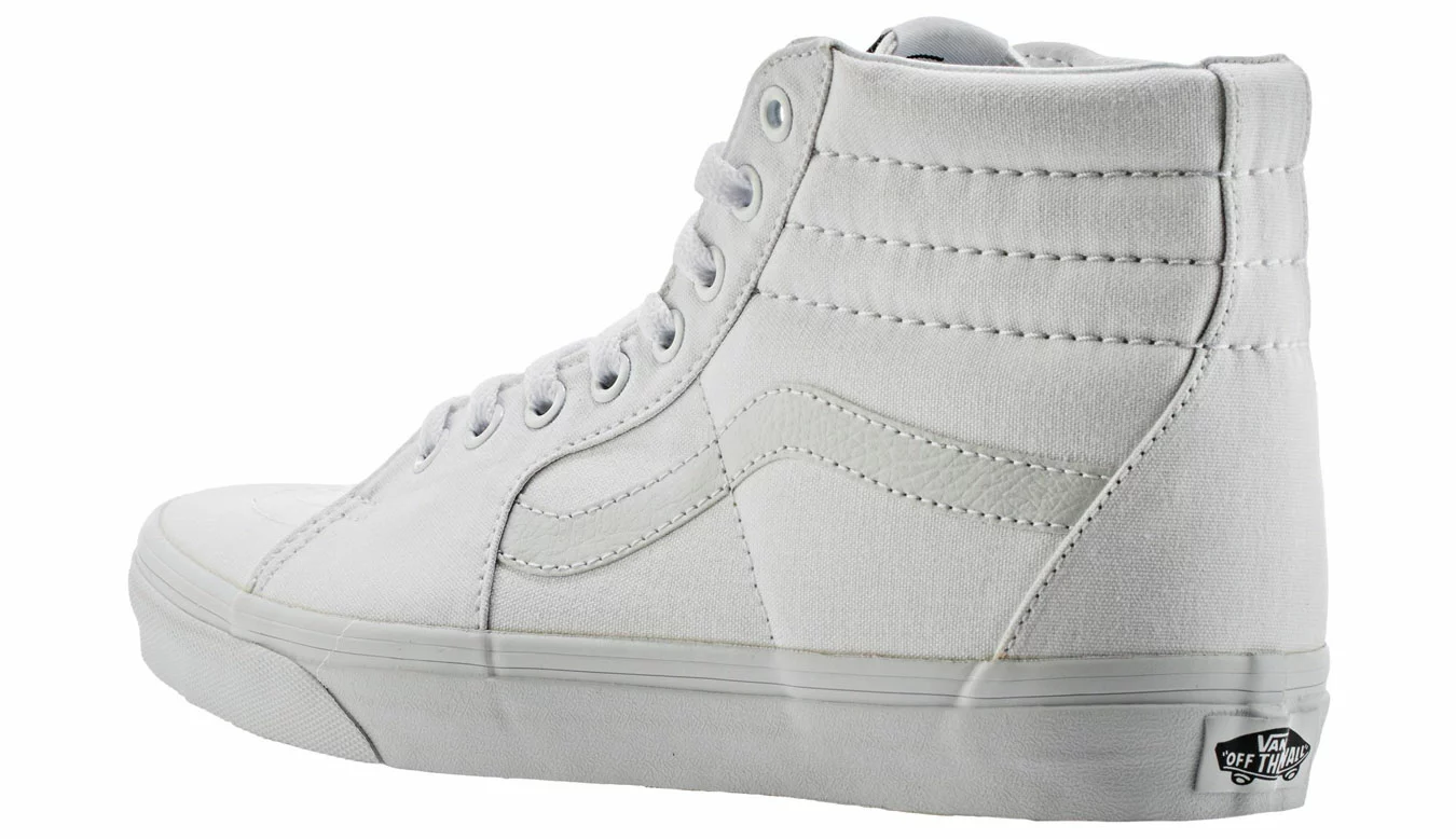 Vans SK8-Hi True White Blanc / White 5 Vans SK8-Hi True White Blanc / White – Image 5
