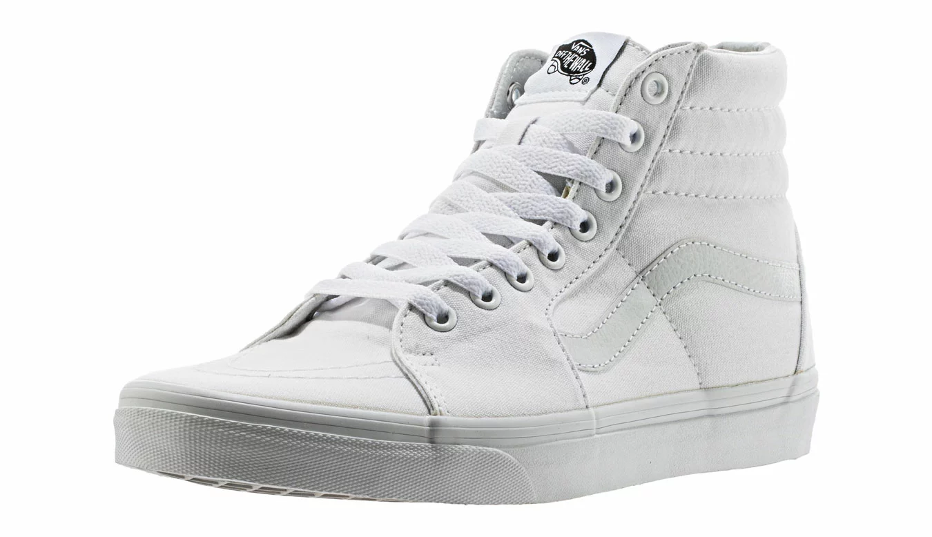 Vans SK8-Hi True White Blanc / White 3 Vans SK8-Hi True White Blanc / White – Image 3