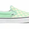 Vans Ua Classic Slip-On (Checkerboard)Gr Ashtrwht Vert / Green