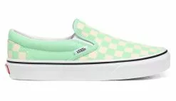 Vans Ua Classic Slip-On (Checkerboard)Gr Ashtrwht Vert / Green