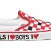 Vans Ua Classic Slip-On (I Heart)Black/True White Rouge / Red