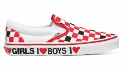 Vans Ua Classic Slip-On (I Heart)Black/True White Rouge / Red