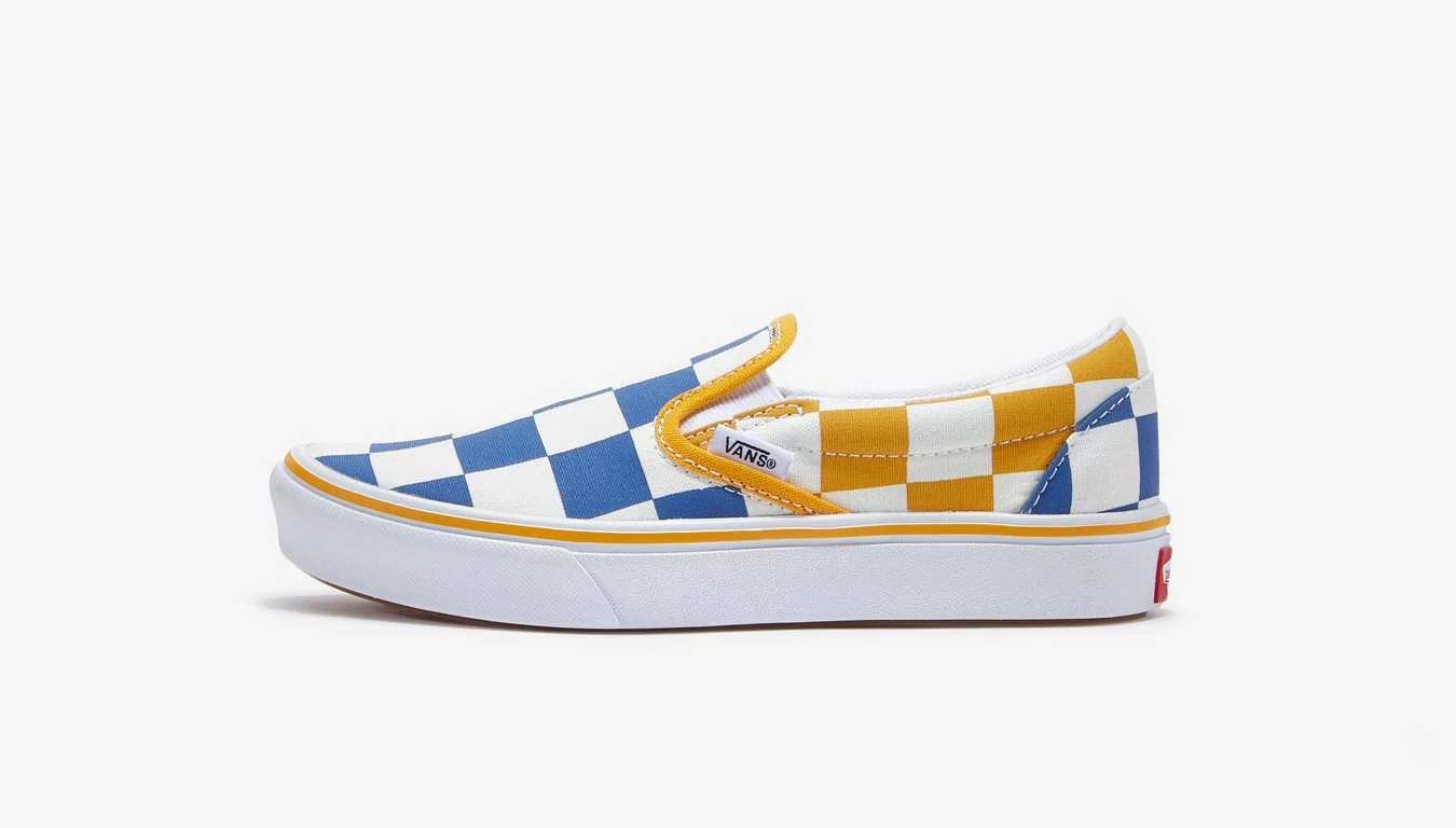 Vans Uy Comfycush Slip-On (Big Checker) Kids Multicolore / Multicolor 2 Vans Uy Comfycush Slip-On (Big Checker) Kids Multicolore / Multicolor – Image 2
