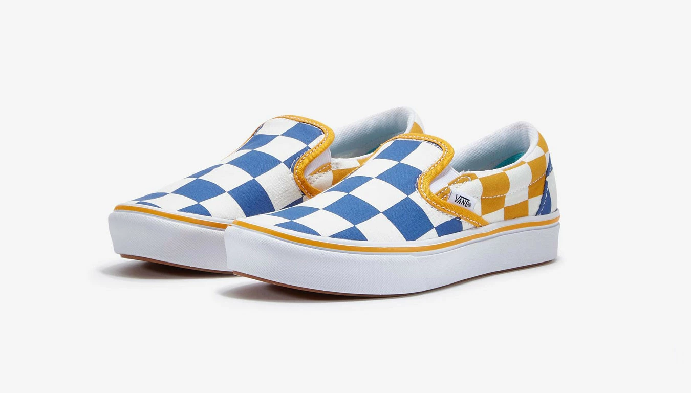 Vans Uy Comfycush Slip-On (Big Checker) Kids Multicolore / Multicolor 1 Vans Uy Comfycush Slip-On (Big Checker) Kids Multicolore / Multicolor