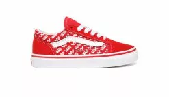 Vans Uy Old Skool (Logo Repeat) Kids Rouge / Red