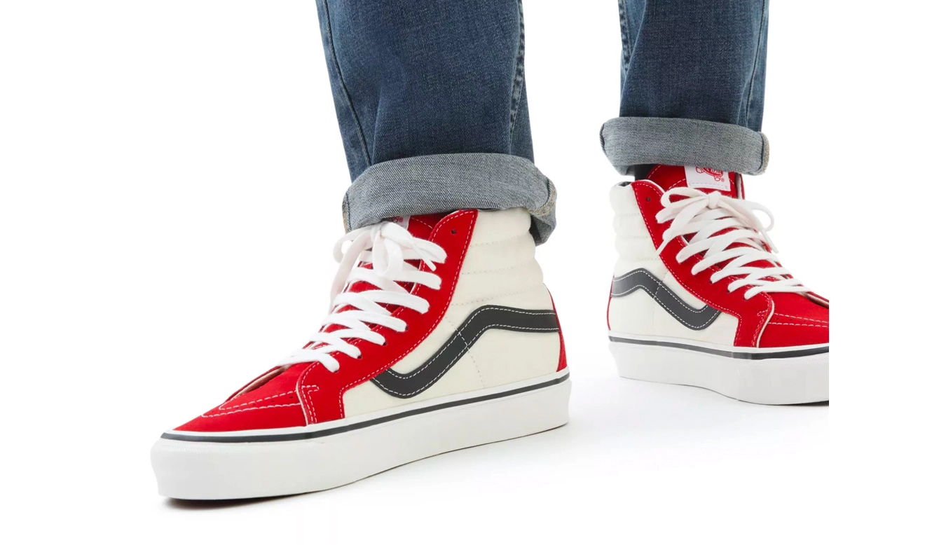 Vans Ua Sk8-Hi 38 Dx (Anahemfcty) Og Red Rouge / Red 3 Vans Ua Sk8-Hi 38 Dx (Anahemfcty) Og Red Rouge / Red – Image 3