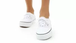 Vans Ua Authentic Platform (Tonal Check) Blanc / White -Hot Sale Vans Store vn0a3av842b2