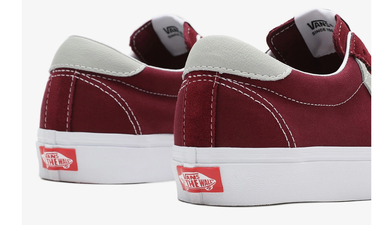 Vans Ward Canvas Burgundy Bordeaux / Burgundy 4 Vans Ward Canvas Burgundy Bordeaux / Burgundy – Image 4
