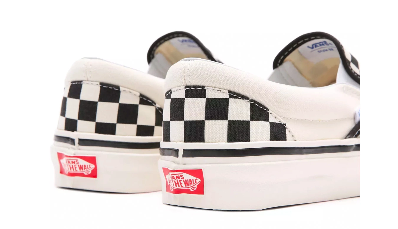 Vans Classic Slip-On (Anaheim Factory) Checker Blanc / White 6 Vans Classic Slip-On (Anaheim Factory) Checker Blanc / White – Image 6