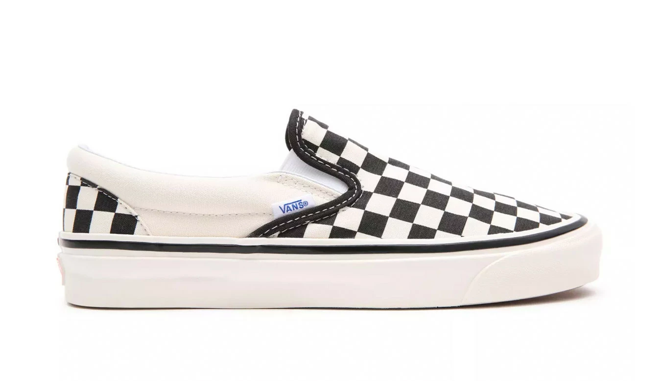 Vans Classic Slip-On (Anaheim Factory) Checker Blanc / White 1 Vans Classic Slip-On (Anaheim Factory) Checker Blanc / White