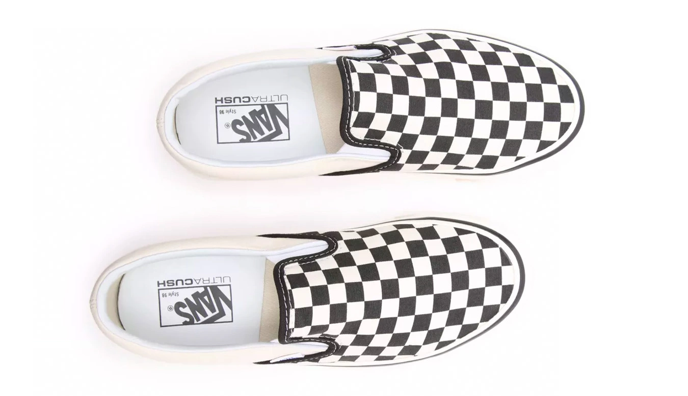 Vans Classic Slip-On (Anaheim Factory) Checker Blanc / White 4 Vans Classic Slip-On (Anaheim Factory) Checker Blanc / White – Image 4