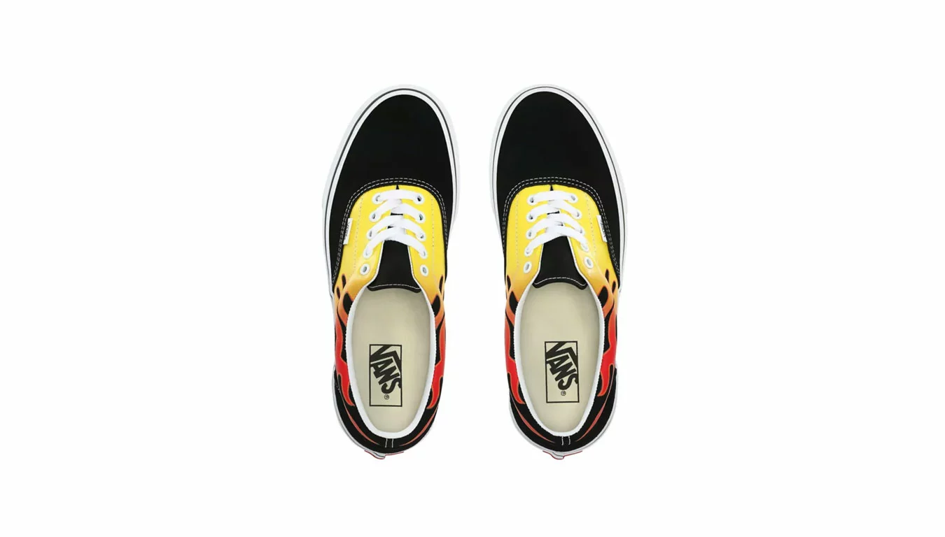 Vans Ua Era (Flame) Black/True White Noir / Black 5 Vans Ua Era (Flame) Black/True White Noir / Black – Image 5