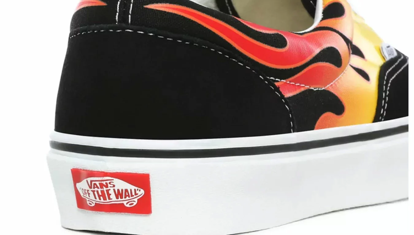 Vans Ua Era (Flame) Black/True White Noir / Black 6 Vans Ua Era (Flame) Black/True White Noir / Black – Image 6