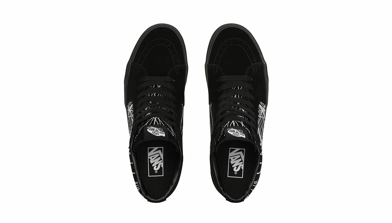 Vans Ua Sk8-Hi (Frenzy) Black/True White Noir / Black 4 Vans Ua Sk8-Hi (Frenzy) Black/True White Noir / Black – Image 4