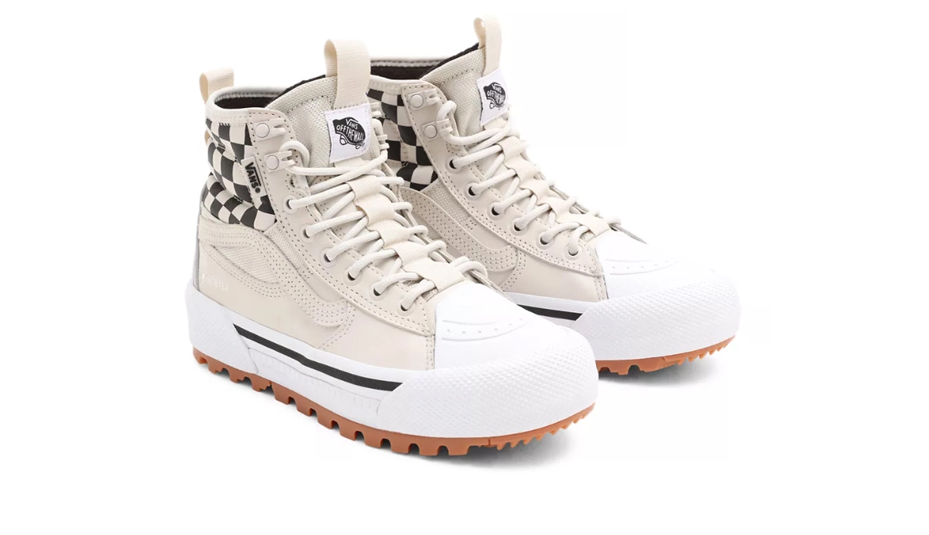 Vans Checkerboard SK8-Hi Gore-Tex MTE-3 Blanc / White 3 Vans Checkerboard SK8-Hi Gore-Tex MTE-3 Blanc / White – Image 3