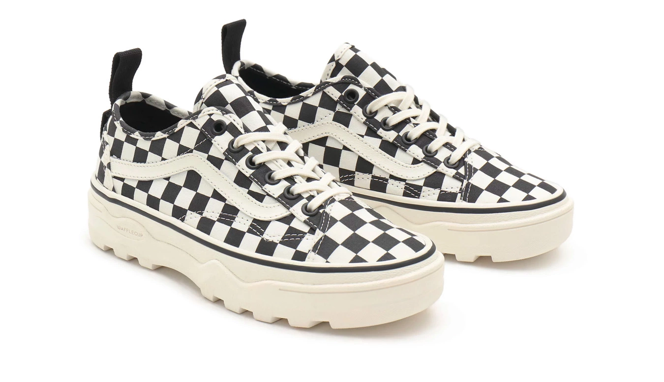 Vans Sentry Old Skool (Checkerboard) Marshmallo Blanc / White 2 Vans Sentry Old Skool (Checkerboard) Marshmallo Blanc / White – Image 2