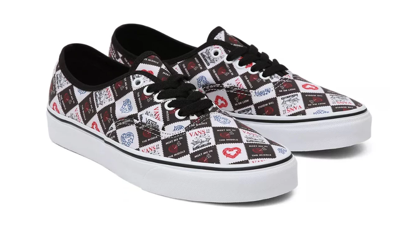 Vans Love Letters Authentic Noir / Black 3 Vans Love Letters Authentic Noir / Black – Image 3