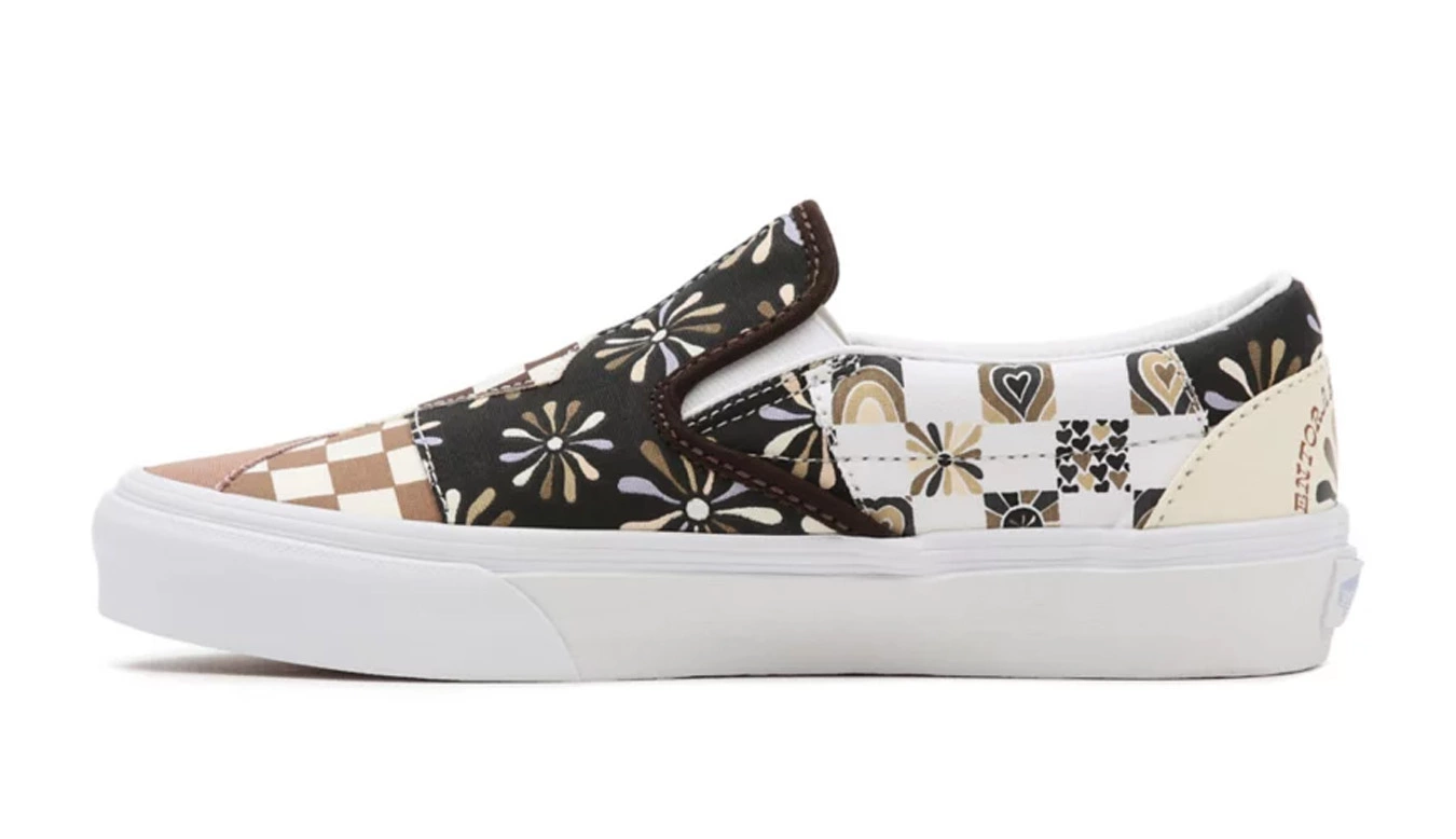 Vans Divine Energy Classic Slip-on Patchwork Marron / Brown 2 Vans Divine Energy Classic Slip-on Patchwork Marron / Brown – Image 2