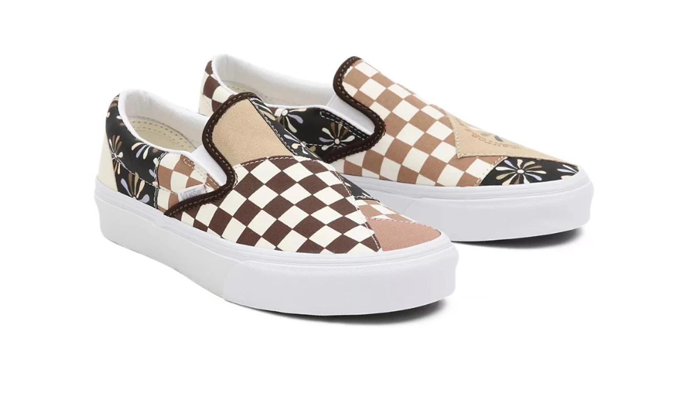 Vans Divine Energy Classic Slip-on Patchwork Marron / Brown 3 Vans Divine Energy Classic Slip-on Patchwork Marron / Brown – Image 3